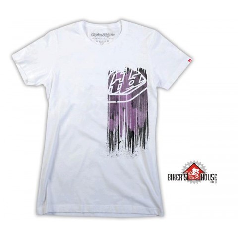 Camiseta Troy Lee Designs Faded - Branca - Feminina